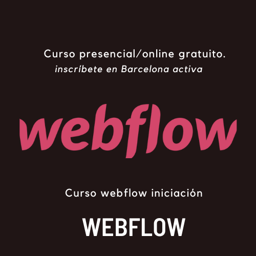 Logo del Curso Webflow iniciación barcelona