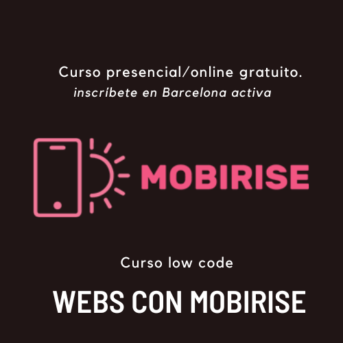 Curso crear webs con mobirise barcelona